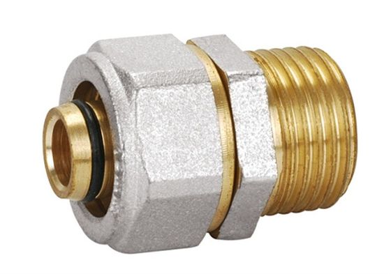 Латунный Pex-al-Pex приспосабливая мужское прямое соединение PF5002