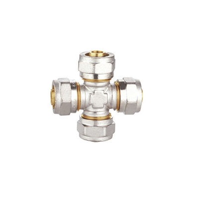 Диаметр четырехпроводное PF5010 равного штуцеров обжатия Pex Al Pex латунный